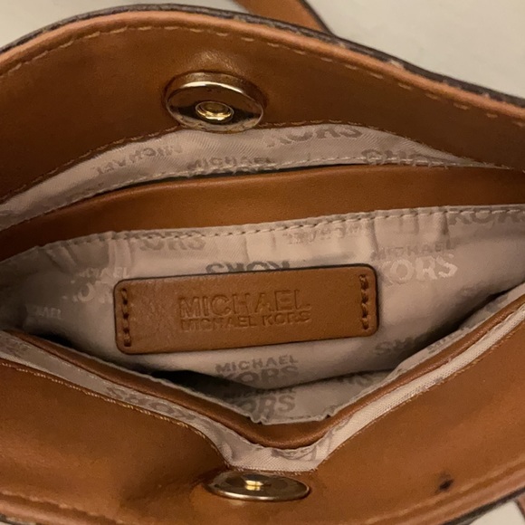 Michael Kors Braided Tassels Crossbody Leather Bag - Picture 9 of 14